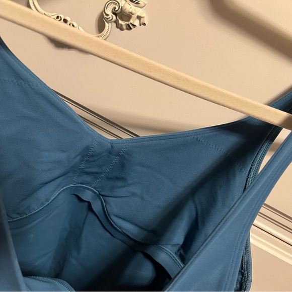 Lululemon blue tank top with built in bra - Picture 2 of 3